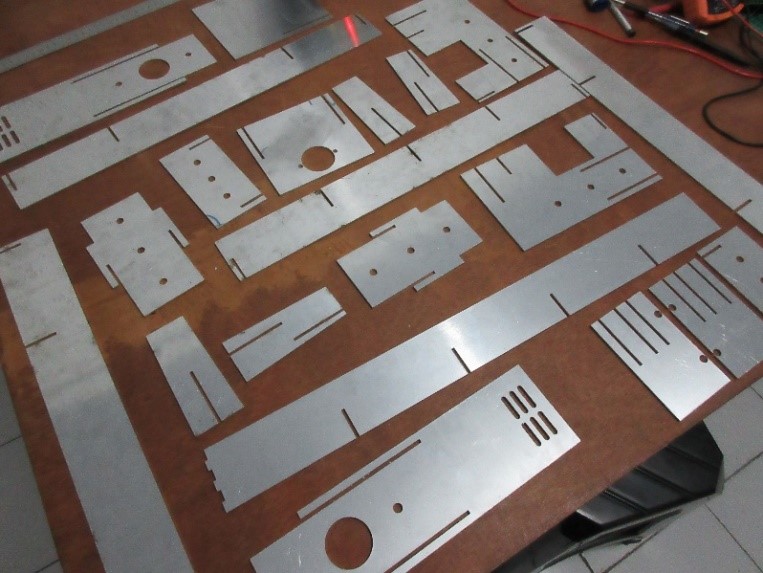 Laser Cut Aluminum Frame Parts