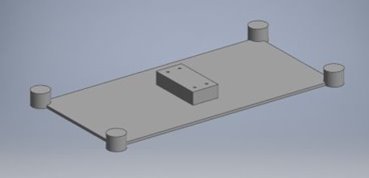 Foot sensor mount, version 1, sole plate with pucks